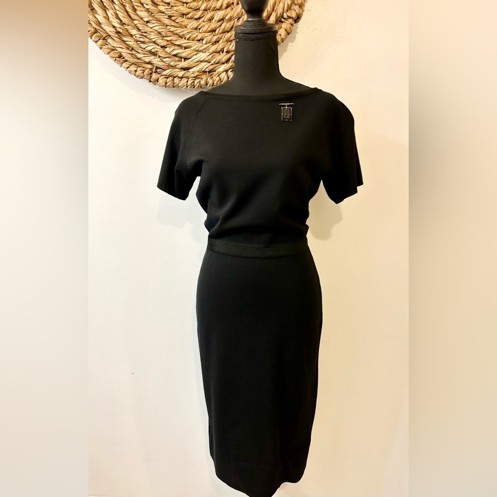Vintage Goldworm Silk/Virgin Wool Blend Knit Dress